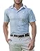 Three Sixty Six Golf Shirts for Men - Dry Fit Short-Sleeve Polo, Athletic Casual Collared T-Shirt Metallic White