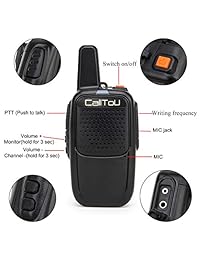 ToU Walkie Talkies Pager portátil inalámbrico 5000 mAh de largo soporte para camping, senderismo, pesca, viajes, voz de dos vías para niños mayores 2 unidades recargables