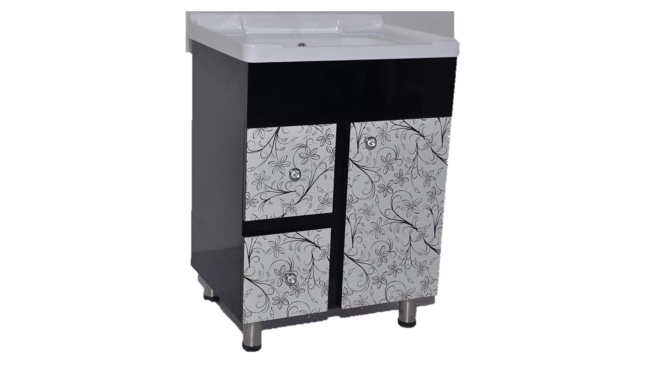 Krishna Flower Designer Art Hdhmr Plywood Vanity Washbasin Cabinet