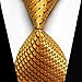 New Classic Black&Gold Striped Tie WOVEN JACQUARD Silk Men's Suits Ties Necktie