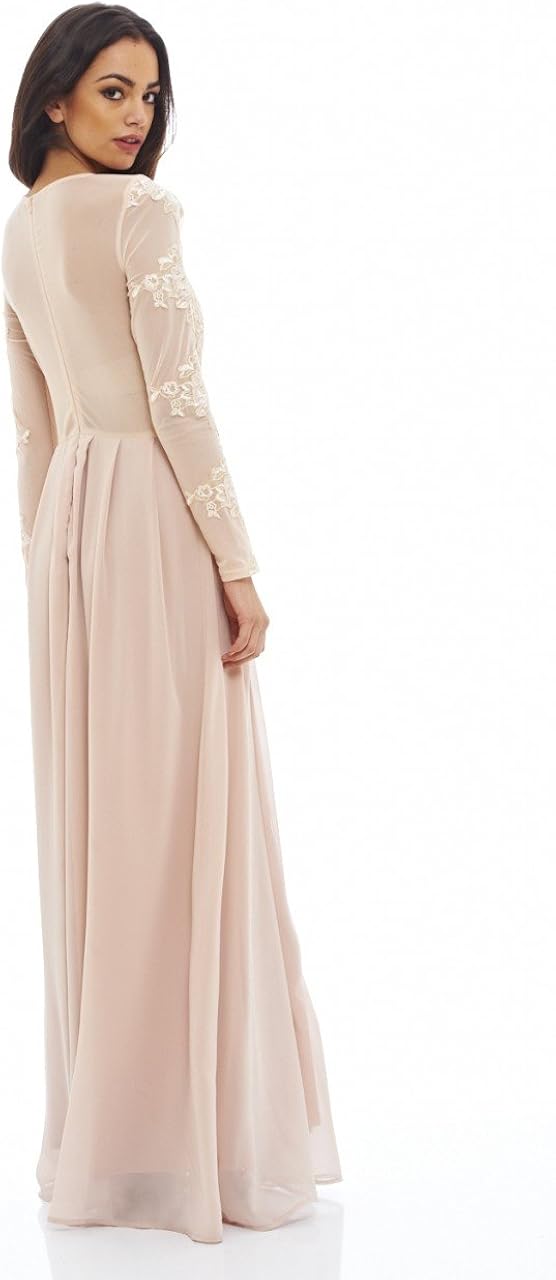 ax paris long sleeve maxi dress
