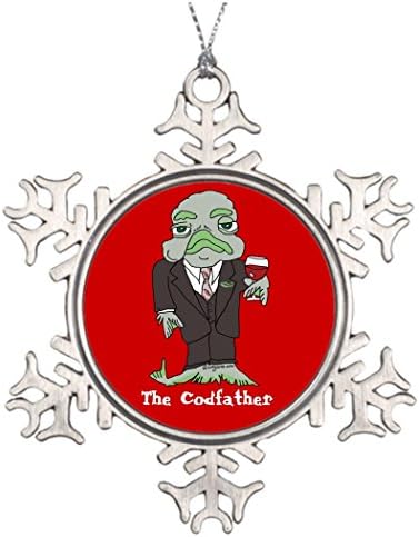 Tree Branch Decoration Cool Fish Gifts Custom Pin Family Snowflake Ornaments Personalized Lillyarts