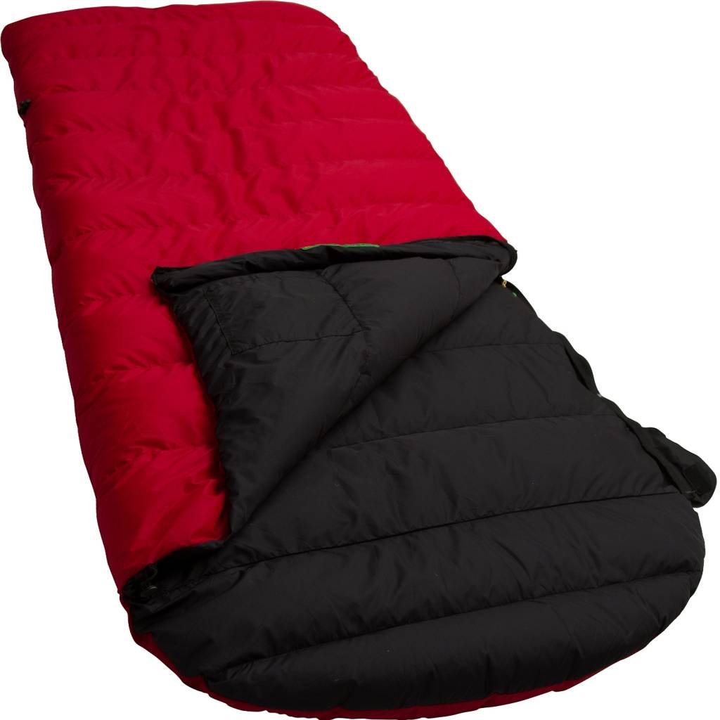 LOWLAND OUTDOOR Ranger Comfort Down Sleeping Bag 230 x 80 cm Red