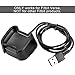Zacro Fitbit Versa Charger, 2pcs Replacement Charger USB Charging Cable for Fitbit Versa, 3.3ft/100cm Charging Cable Dock for Fitbit Versa Smartwatch-Black