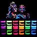 Black Light Paint UV Neon Face & Body Paint Glow Kit - Made In USA (6 Bottles 0.75 oz. Each) - Blacklight Reactive Fluorescent Paint - Safe, Washable, Non-Toxic, By Midnight Glo primary