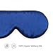 MorusStudio Mulberry Silk Sleep Mask, Super Soft, Organic, Breathable, Lightweight, No Pressure on Eyes, Adjustable Strap Fits for Any Sleep Position, Block 100% Lights (Black) (Navy)thumb 1