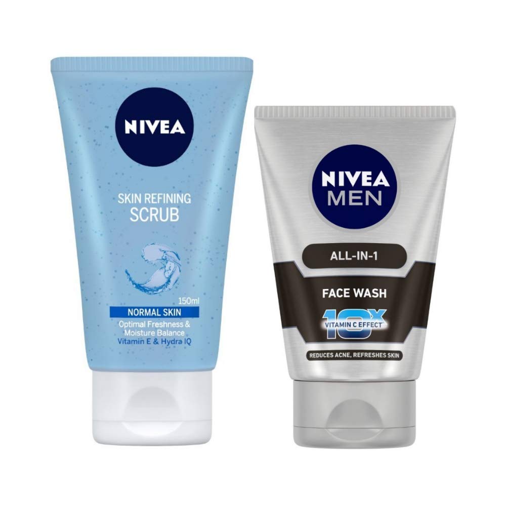 nivea scrub face wash