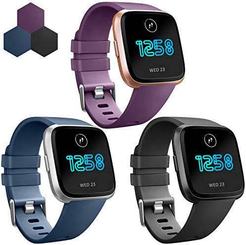 Yandu Compatible for Fitbit Versa Strap, Classic Replacement Wristband Watchband for Fitbit Versa Smartwatch Large Small