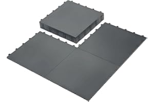 InOut Flooring 15 Green Tiles - High Durability Colored Flooring Tiles - Interlocking Versatile Training Surface - Roller Skate Derby Indoor&Outdoor, Dance Floor Tiles, Basketball Tiles, Sports Floor