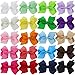 60Pcs 3 Inch Hair Bows For Toddler Girls Kids Clips Accessories Babies Pigtail Age 1 2 3 4 5 6 Years Old (30colors x 2)