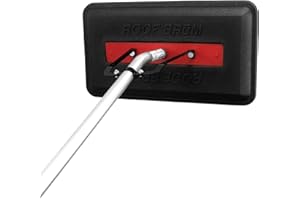 RoofBrum Snow Broom for Snow Removal, 22 Foot - The Ultimate Snow Roof Rake for Your Home - Foam Head, 6 Piece Handle - Clear