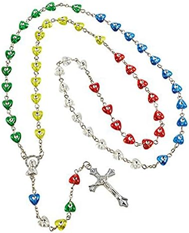 Value Priced Heart Shaped Mission Rosary b106