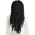 Moyeecoo Dreadlocks Wigs Dreads Wigs Reggae Wig Cosplay Wig for Halloween Costume (Black)
