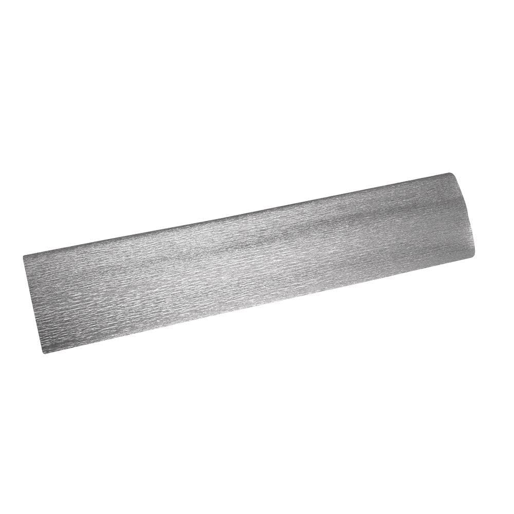 Rayher 71873606 Craft Crepe 250 x 50 cm 60 g/m² Roll Shrink-Wrapped Silver