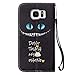 Galaxy S7 Edge Case, S7 Edge Case, Galaxy S7 Edge Wallet Case, Etubby [Wallet Stand] PU Leather Wallet Flip Protective Case with Card Slots and Wrist Strap for Samsung Galaxy S7 Edge - Cheshire Cat