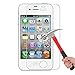 [2 Pack] iPhone 4S / 4 Glass Screen Protector, OMOTON 2.5D Tempered Glass Screen Protector with [9H Hardness] [Premium Crystal Clarity] [Non-Scratch] for iPhone 4S / 4, 3.5 inch