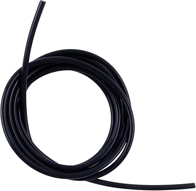 LUXERAD 4mm x 8mm Black Silicone Vacuum Hose 10ft Universal Replacement Tubing