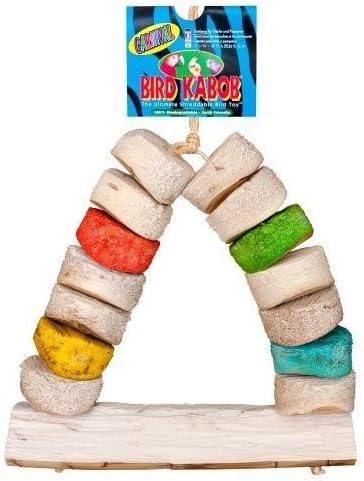 Bird Kabob 8-1/2-Inch Carnival Chewable Perch New