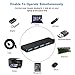 Onvian 4-Port USB 3.0 Ultra Slim Data Hub Splitter with 5V Micro USB Power Port for USB Expansion - 10 inch Extended Cable