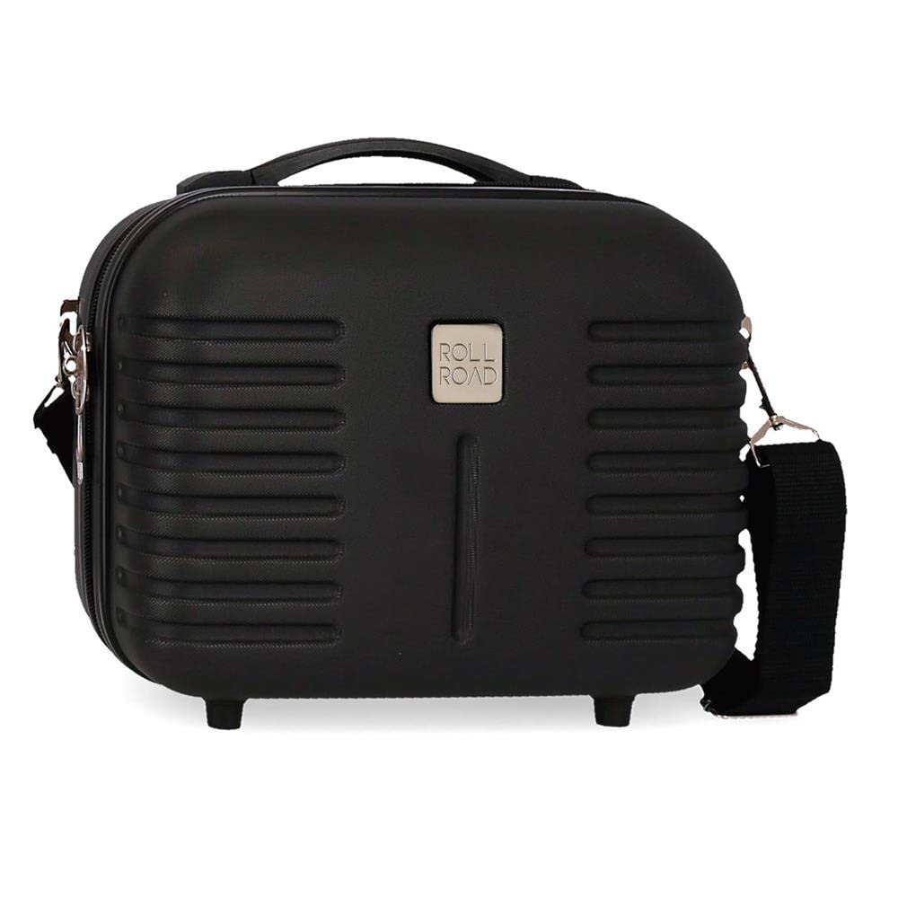 Roll Road India Adaptable Beauty Case Black 29x21x15 cms ABS
