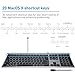 Macally Ultra-Slim USB-C Wired Computer Keyboard for USB Type-C Apple MacBook Pro/Air Laptops, iMac Pro Desktops - Plug and Play - No Drivers (Space Gray)