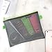 Kinhshion Zipper Pouch, Mesh Traveling Storage Bag, 3 PCS , A5 Size 8.8