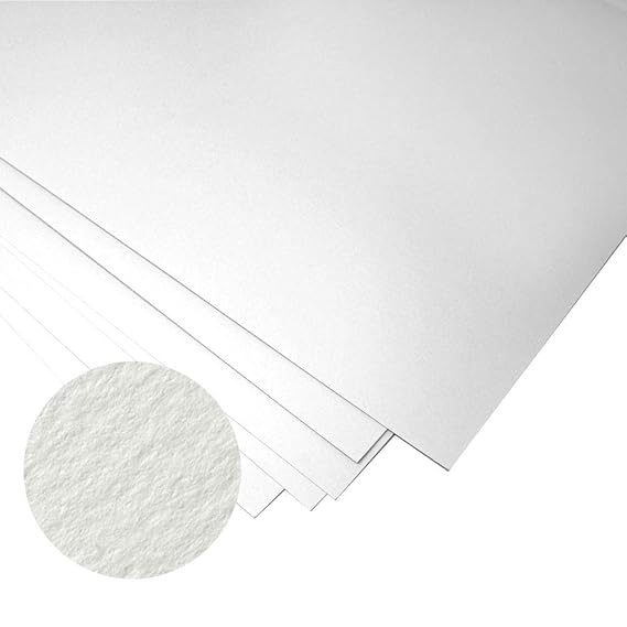 Fabriano Unica - Kunstdruckpapier - 50 % Baumwolle - ideal für Drucke - 50 x 70 cm - 10 Blatt mit 250 g/m² - Weiß