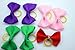 Yagopet 20pcs New Dog Hair Bows Topknot Solid Small Bowknot with Rubber Bands Pet Grooming Products Mix Pure Colors Pet Hair Bows Dog Hair Accessories (Solid Color)