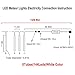 LDUSAHOME Outdoor Lights,LED Meteor Shower Rain Lights, Waterproof Garden Lights 30cm 8 Tubes 144leds Snow Falling Raindrop Cascading Light for Holiday Wedding Xmas Tree Decor (White)