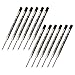 Schmidt P900 Parker Style Ballpoint Pen Refill, Medium Point, Black Ink, Pack of 12 (90011)