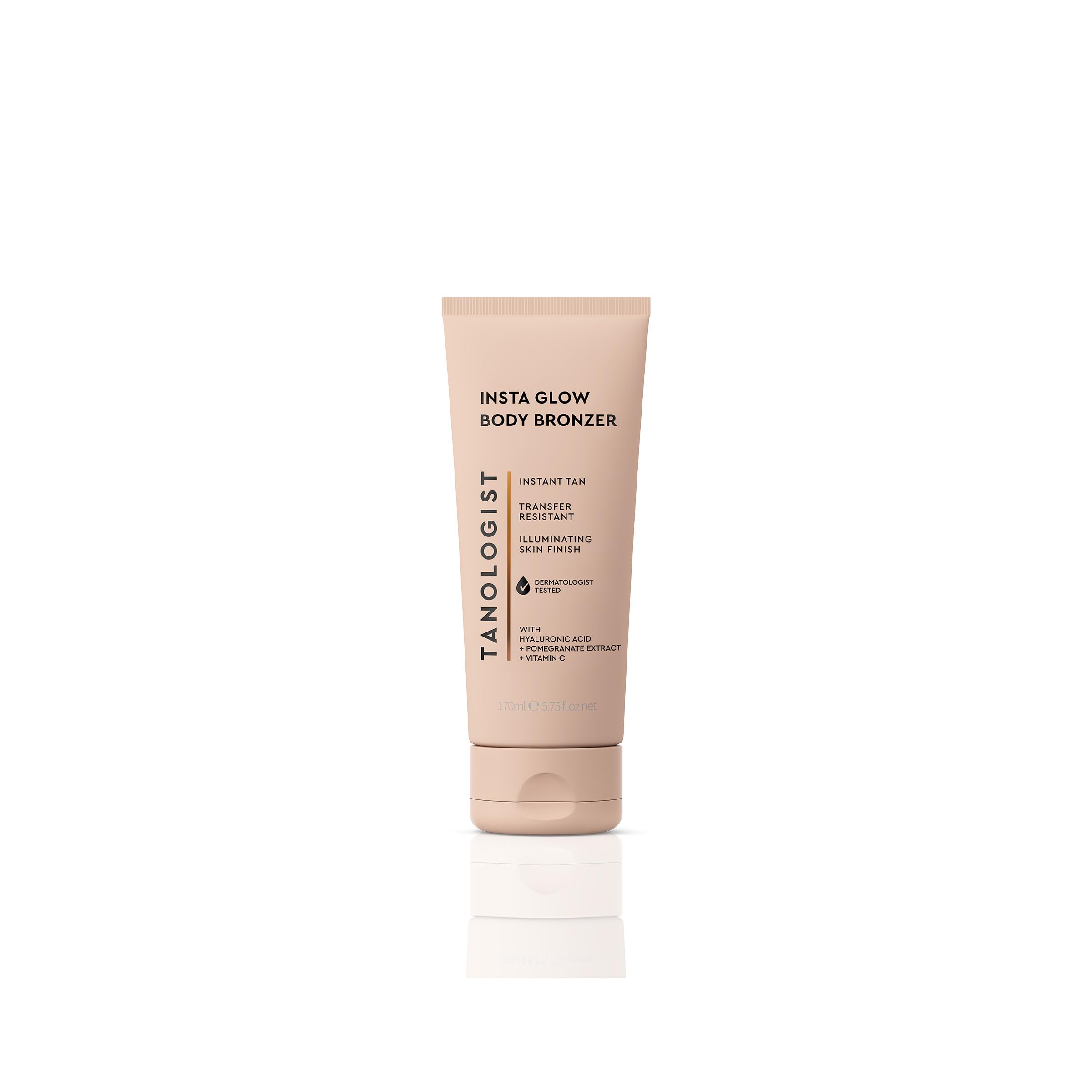 Photo 1 of Tanologist Insta Glow Body Bronzer, Instant Illuminating Self-Tan, Hyaluronic Acid & Vitamin C, Streak-Free, Radiant Finish For All Skin Tones, 5.75 fl oz/170 ml Tube