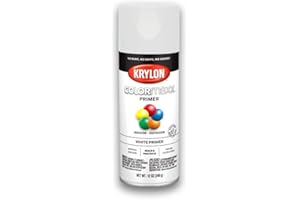 Krylon 12 oz K05584007 White COLORmaxx Paint & Primer Spray Paint, Primer