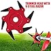Womdee Trimmer Head Cutter,Grass Steel Blades Razors,Trimmer Head 6 Steel Blades Razors,65Mn Trimmer Head Cutter for Mower Grass, Brush Cutter Head for String Trimmer (Red)