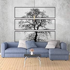 Wall Mural Abstract Tree in Hoary Background Removable Self-Adhesive Large Wallpaper - 66x96 inches