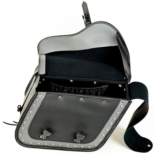 Two Tone Zip-Off Motorcycle Saddlebags