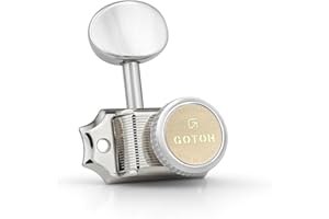GUITAR TOOLS INTERNATIONAL Gotoh Locking Tuners - 6 in a line - Magnun Lock Trad (MG-T) - Nickel