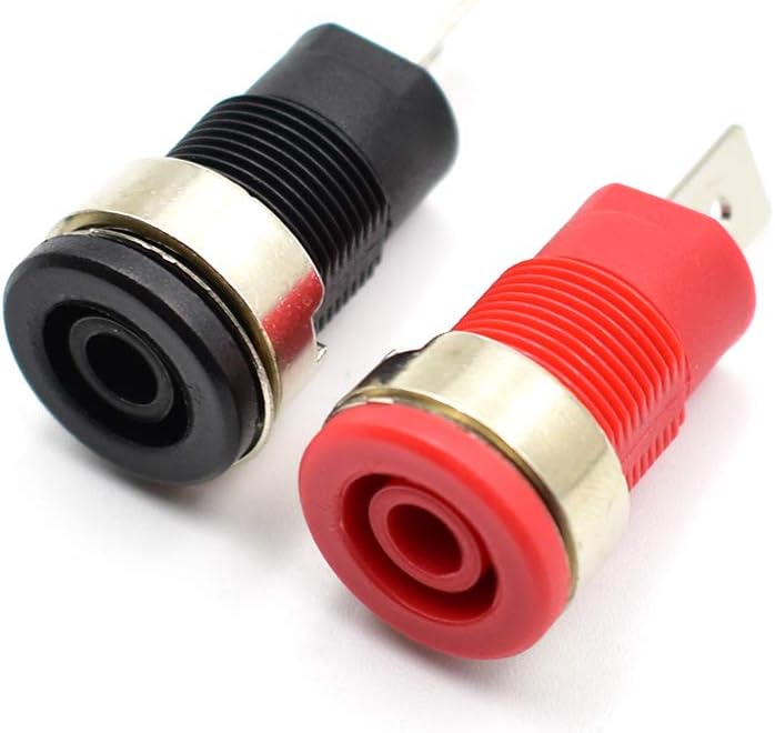 10Pcs 4mm Banana Jack Female Panel Mount Banana Socket Binding Post