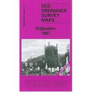 Edgbaston 1887: Warwickshire Sheet 13.12a Landkaart – Gevouwen Kaart, 9 augustus 2012