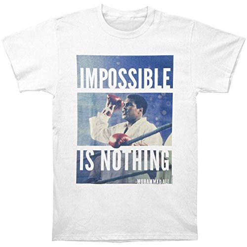 Muhammad Ali Men's Impossible Is Nothing T-shirt Large White