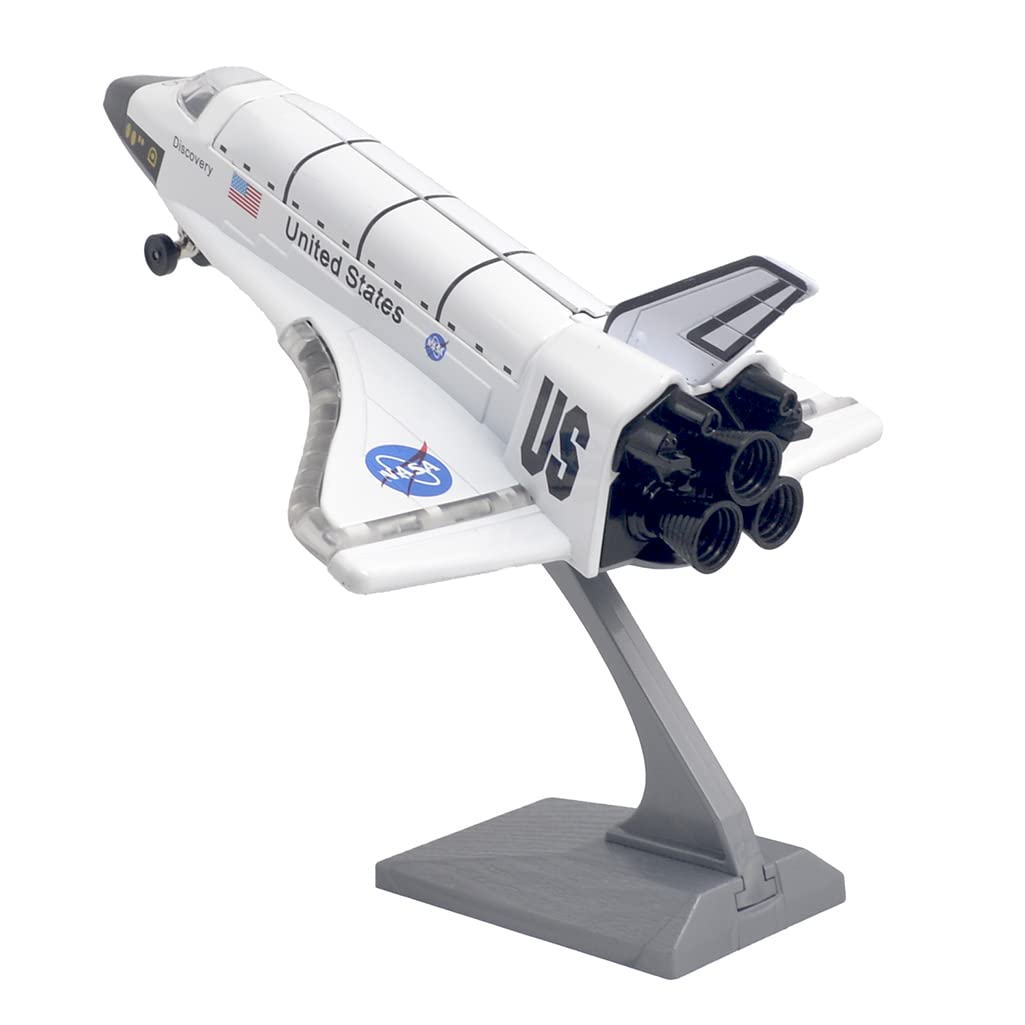 Photo 1 of Ailejia Space Shuttle Scale Model Kit Airplane Orbiter Metal Model Plane Diecast Space Shuttle Aircraft Toy Collection Light 8" with Sound and Light for Kids Boy Girl Gift