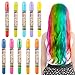 Hair Chalk, 10 Colors Hair Chalk Pens Set Non-toxic Washable Temporary Hair Dye for Kids Women And Teen- Best Birthday Christmas Halloween New Year Gifts for Girls Boys