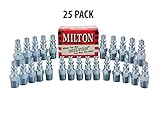 Milton 777 1/4 Male A Style Plug-25 Pack