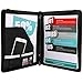 Plinrise Smooth Zippered PU Leather Portfolio with Loose-Leaf Binder, A Multifunctional Folder for Business Men Or Women/Teacher Gift