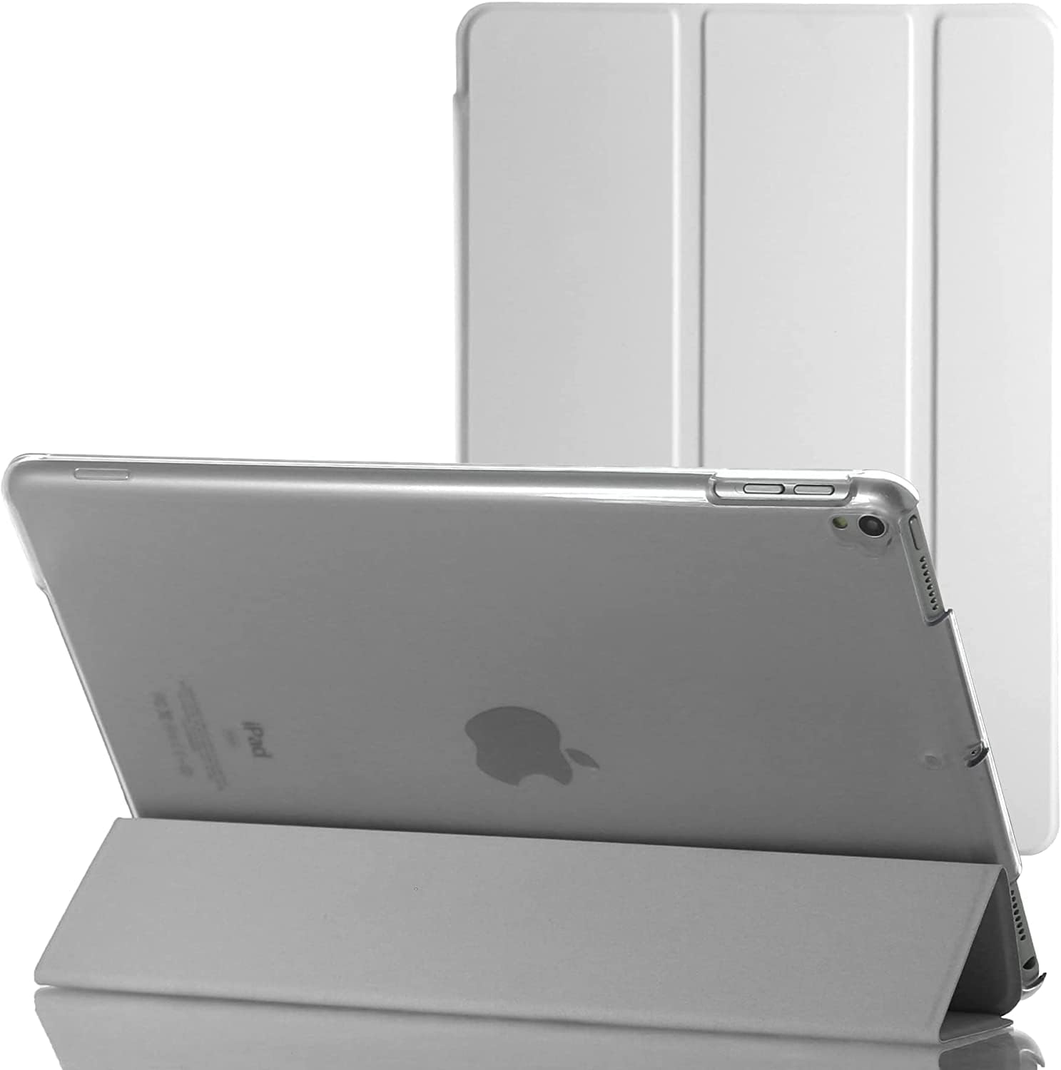 Smart Magnetic Case For New Apple iPad 10.2" (9th Generation 2021) (8th Generation 2020), (7th Generation 2019) Ultra Slim Magnetic Cover (Silver)