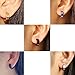 SOURBAN 5Pairs Small Hoop Huggie Stainless Steel Ear Studs Piercing Hypoallergenic Earrings