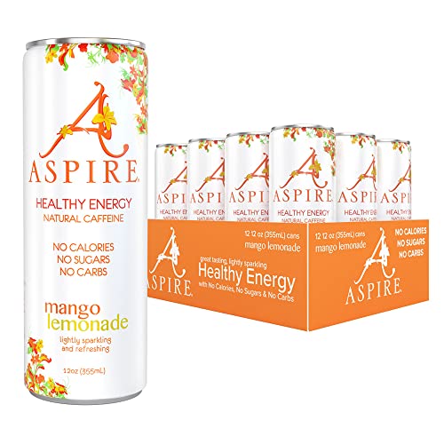 Aspire Healthy Energy Drink with Natural Caffeine No Calories, Sugar