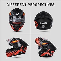 Uchoose Flip Up Full Face Modular Motorcycle Helmet