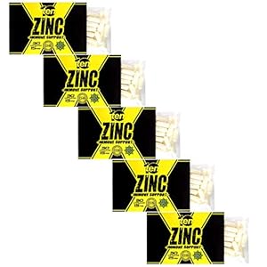 Zinc Citrate Mineral Supplement Sports Fitness Performance Recovery Maintenance Immune System Support Skin Hair Nails Vision Metabolism 5 x 30 Capsules 15mg