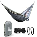 Camping Hammock With Hammock Tree Straps,Portable Parachute Nylon Hammock for Backpacking, Camping, Travel, Beach, Yard .118