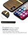 YFWOOD for iPhone Xs Wood Case, Geometric Wood Grain Cover Slim Textured Scratch Proof Drop Proof Durable Bumper Full Body Protective Case for iPhone X/XS